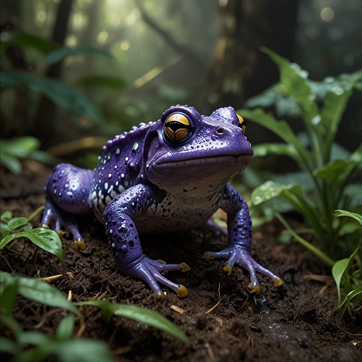 Purple Horned Frog